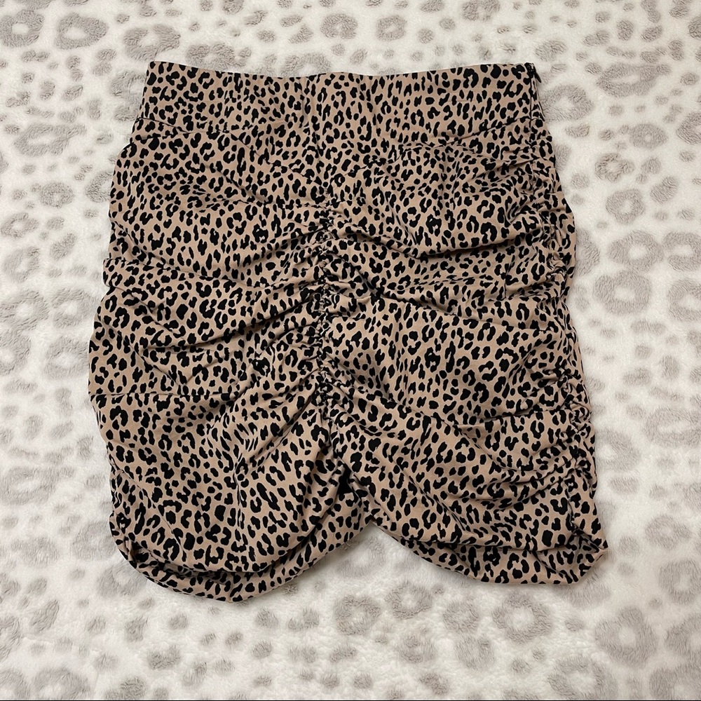 Zara cheetah skirt